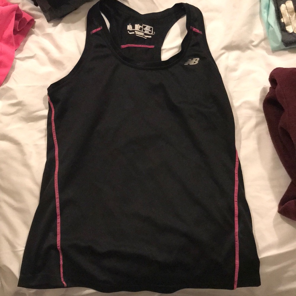 Black new balance work out tank top